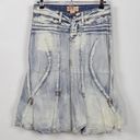 Candie's Candie’s Acid Wash Flare Denim Midi Skirt Photo 0