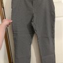 Elle Checkered Print  Stretchy Straight Pants Photo 0