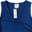 Francesca's Francesca’s Harper Heritage Ruched Navy Tank Dress Photo 7