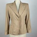 Max Mara  Tan Single Button Blazer Photo 0