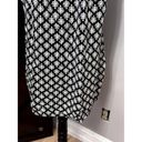 Unlisted Shift Dress Womens Black White Floral Keyhole Neck Sleeveless Rayon Pullover L Photo 5