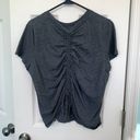 All In Motion  Gray Active‎ Short Sleeve Cinched Back Top Women's Size XL Photo 1