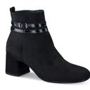 Paul Green  Boots Size 6US Black Sydney Italian Leather Block Heel Side Zip NEW Photo 0