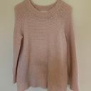 Lou & grey  Waffle Knit Pink Pullover Sweater Size Medium alpaca blend Photo 1