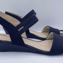 Life Stride wedge sandals navy blue women Size 7 1/2M Photo 4