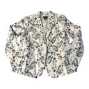 Liz Claiborne Blazer White Floral Print Spring Jacket Women’s Size Large NWT Photo 4