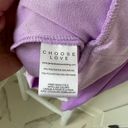 Generation Love Primrose Hoodie Lilac Crushed Velvet Size Small Photo 11