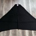 Pamella Roland 100% Cashmere Sweater Poncho Made in Italy Luxury Designer OS Black Size M Photo 9