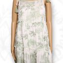 Maaji  Coco Forest Chinni Swim Cover-Up Mini Dress White & Green Size L Photo 3