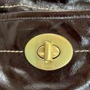 Coach  ERGO Mahogany Patent Leather Hobo Bag Photo 4