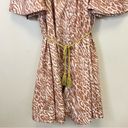 Beulah  Butterfly Sleeves Animal Print Belted A Line Dress Size M Photo 3