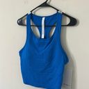 Lululemon NWT  Ebb To Street Cropped Racerback Tank Top Poolside Size 12 Photo 4