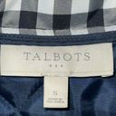 Talbots  Gingham Checked Quilted Vest Women’s Small S Gray Black Photo 5