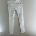 Alice + Olivia  White Brocade Knit Skinny Jeans 25 Photo 7