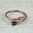 Boutique NWOT Dainty Copper Tone Arrow Shaped Wrap Ring Bohemian Jewelry Size 5 - 5.5 Photo 2