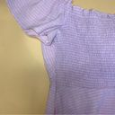 ASTR  the Label Lilac Purple Cinched Bust Flutter Sleeve Crop Top Size S Photo 7