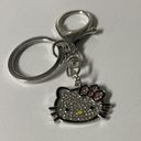 Sanrio New  Hello Kitty Keychain Bag Charm Silver & Pink Photo 1