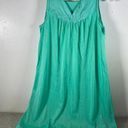 Vanity Fair Vintage  Size 32 Green Nylon Two Piece Nightgown Robe Set Button Photo 12