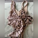 Beach Riot  Samira Tie Front One Piece Swimsuit Two Tone Size XS NWOT Photo 2