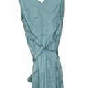 Talbots  Petites V-Neck Surplice Mini Dress Sash Belted Pleated Stretch 14P Women Photo 8