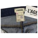 L'Agence New  Jeans Womens 25 Boot Cut Mid Rise Wiskering Raw Hem Medium Wash Blue Photo 5