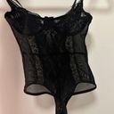 Mesh Lace Bodysuit Black Photo 1