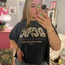 AC/DC Cropped Graphic Tee Gray Size 1X Photo 1