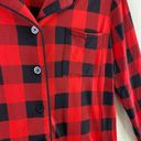 Cuddl Duds  Long Sleeve Button Up Collared Plaid Soft Comfy Lounge Top Size S Photo 3