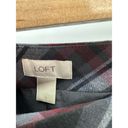 The Loft  Outlet Skirt Women 6 Black Grey Red Printed Hidden Side Zip Mini Photo 3