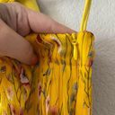 Alexis  Edyta Floral One-Shoulder Dress yellow metallic Flowy Photo 3