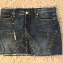 BLANK NYC  DISTRESSED DENIM JEAN MINI SKIRT Y2K DRESS GIFT PARTY sz 31 Photo 4