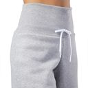 Reebok  Studio High Waisted Wide Leg Cropped Sweatpants Heather Grey Small Photo 4