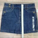 DKNY  Jeans Pleated Stretch Denim Mini Skirt 8 Blue NWT Photo 6