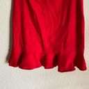 Lovers + Friends Revolve  Flamingo Red Ruffle Skirt Photo 4