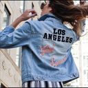 Forever 21 LA Girl Squad Distressed Denim Jacket Photo 1