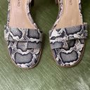 Lucky Brand  Loklin Heeled Sandal Snake Print Ankle Strap Chunky Heel Size 6 New Photo 2