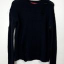 n:philanthropy  Distressed Knit Sweater Womens Size Small Black Cotton Blend Photo 2