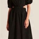 Abercrombie & Fitch Abercrombie Puff Sleeve Cutout Open Back Maxi Dress Photo 0