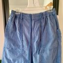 Free People NEW  Marbella Crop Oversized Slouchy Harem Blue Pants Photo 1