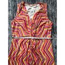 Soft Surroundings  NWT Giselli Dress Sleeveless V-Neck Chevron Zigzag Size M Photo 5