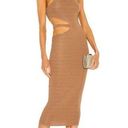 Michael Costello  x REVOLVE Athena Midi Dress in Mushroom Photo 0