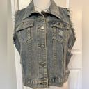 Amazon Denim Distressed Vest Photo 1