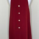 Sail To Sable STS  Burgundy Maternity Dress 10 Mini Shift Cowlneck Button Back Photo 4