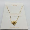 ma*rs Miss To  18K Gold Plated Diamond Shaped Necklace Photo 1