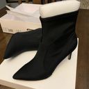 Neiman Marcus  Post Nylon Pointed Booties Photo 2