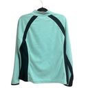 New York Laundry  Womens Blue & Black 1/4 Zip Fleece Textured Pullover Size Large Photo 1