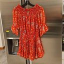 MISA Los Angeles 💕💕 Darla Paisley Off-The-Shoulder Dress ~ Red Floral XS Photo 7