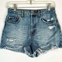 Wild Fable High Rise Jean Shorts Distressed Ripped Cut Off Size 2 Photo 0