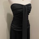 City Triangles VTG 90s Y2K  Black Strapless / Halter Convertible Black Maxi Dress Photo 2