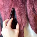 n:philanthropy PHILANTHROPY NWOT Burgundy Anouk Faux Fur Bomber Double Zip Jacket Coat XS Photo 7